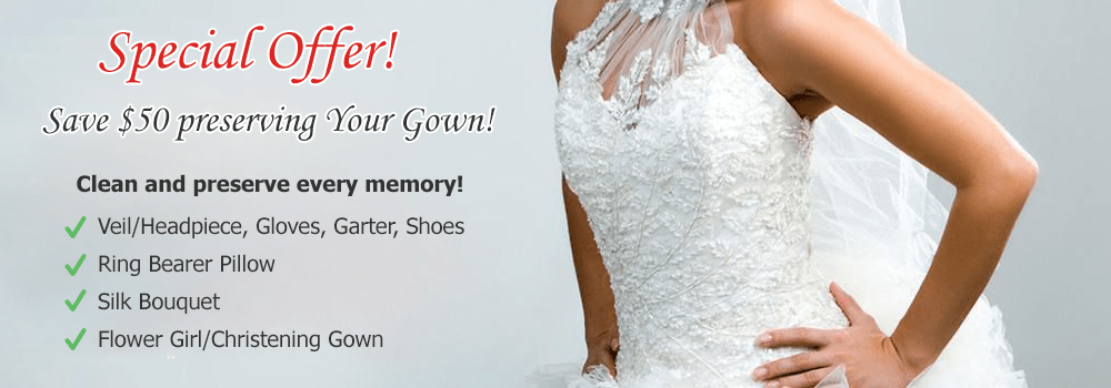 Wedding Gown Preservation special offer