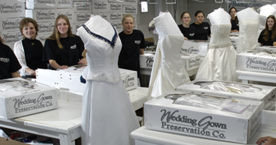 Wedding shop gown cleaning